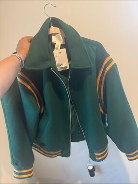 H&M Varsity Jacket Womens L NWT